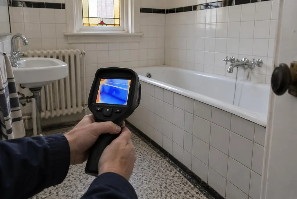 Lekdetectie Elst – onderzoek in een badkamer van een oudere woning